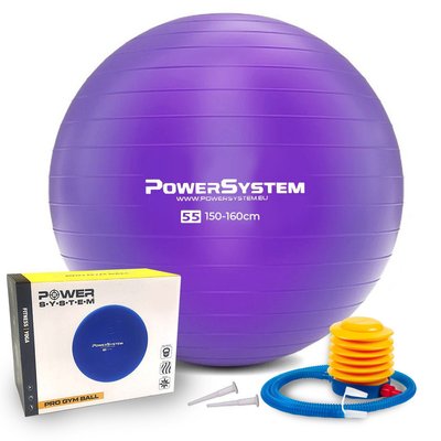 М'яч для фітнесу (фітбол) Power System PS-4011 Ø55 cm PRO Gymball Purple 1411784133 фото