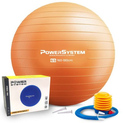 М'яч для фітнесу (фітбол) Power System PS-4012 Ø65 cm PRO Gymball Orange 1411784142 фото