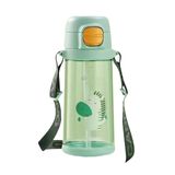 Пляшка для води CASNO 690 мл KXN-1219 Зелена (Зебра) з соломинкою 1436816355 фото