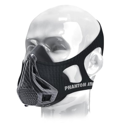 Маска для тренування дихання Phantom Training Mask Carbon S 2133442420 фото