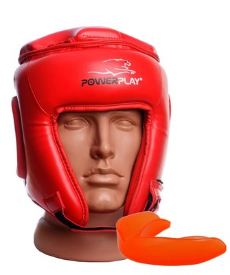 Боксерський шолом турнірний PowerPlay 3045 Червоний S 773314625 фото