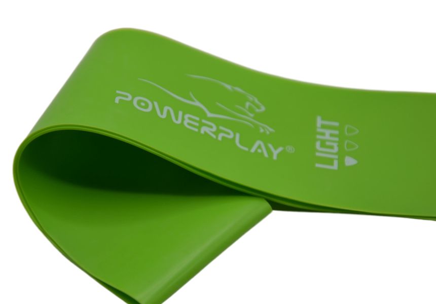Резинка для фітнесу PowerPlay 4114 Mini Power Band 0.8мм. Light Зелена (5-8кг) 773392273 фото