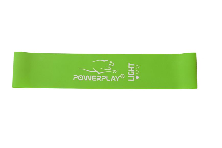 Резинка для фітнесу PowerPlay 4114 Mini Power Band 0.8мм. Light Зелена (5-8кг) 773392273 фото