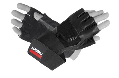 Рукавички для фітнесу MadMax MFG-269 Professional Exclusive Black M 1925076132 фото