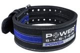 Пояс для пауерліфтингу Power System PS-3800 PowerLifting шкіряний Black/Blue Line L 1413481104 фото