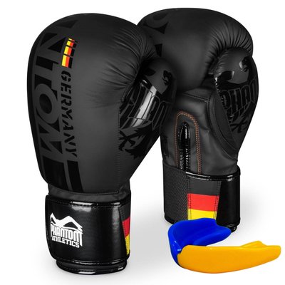 Боксерські рукавиці Phantom Germany Black 16 унцій (капа в подарунок) 1881264538 фото