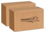 Блоки для йоги 2шт. PowerPlay PP_4006 з пробкового дерева Cork Yoga Block (пара) 2111575884 фото